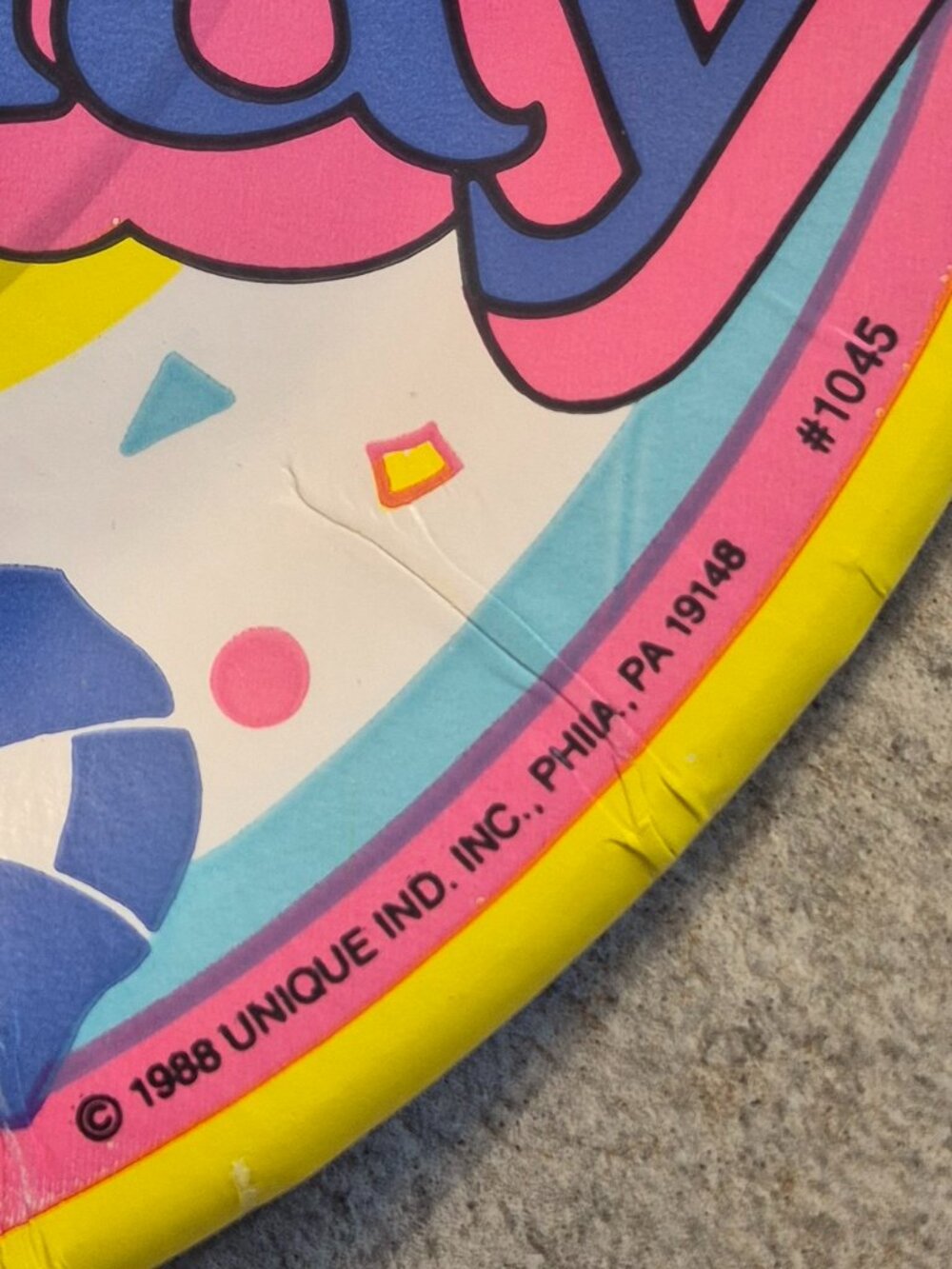1988 Vintage Paper Birthday Balloon Party Plates Retro 80's Party Sealed - Picture 2 of 3